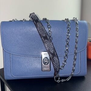 Coach Lane Shoulder Bag- Washed Chambray